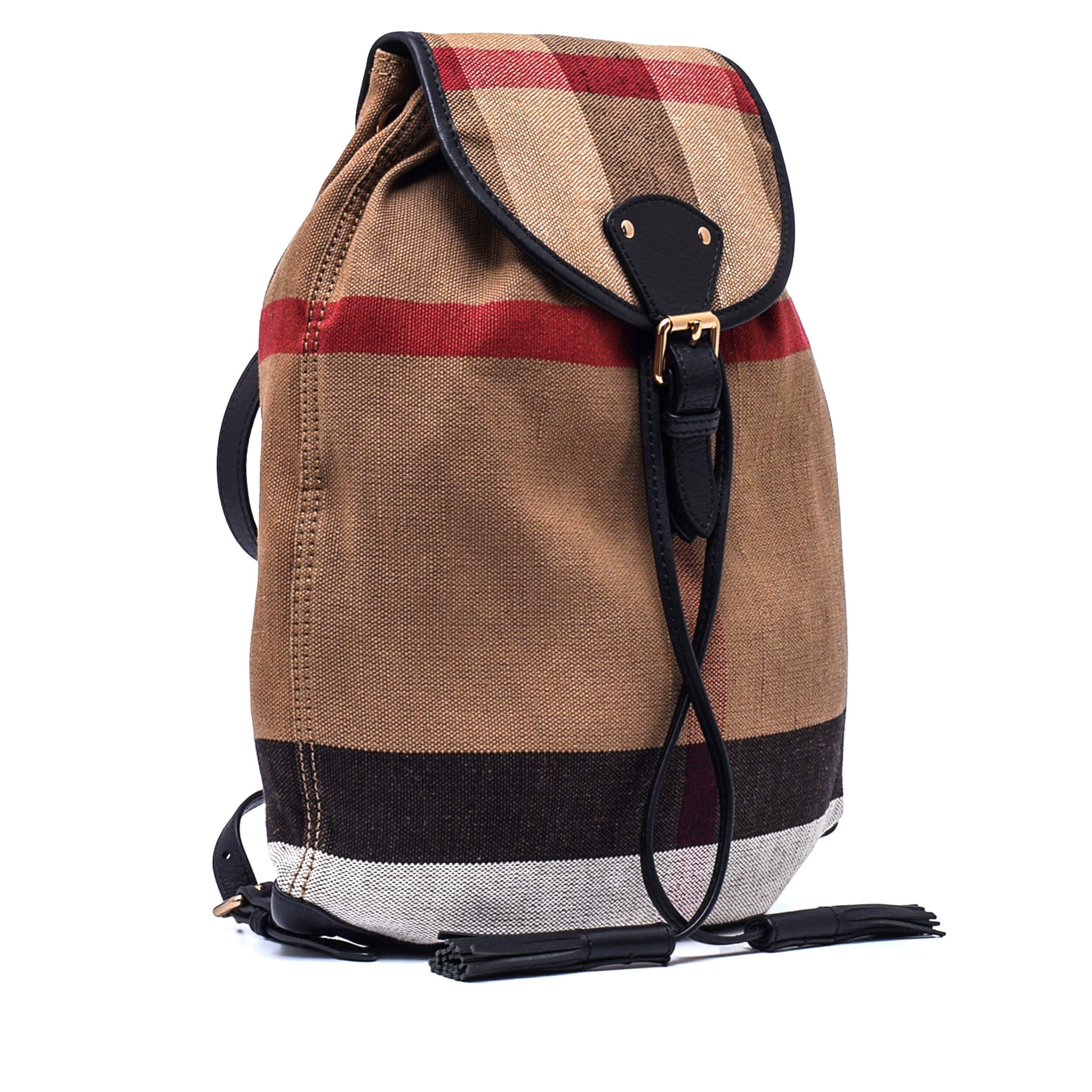 Burberry - Iconic Beige Check Canvas Chiltern Backpack